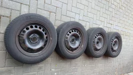 Set stalen velgen met zomerbanden steek 5 x 105 voor Astra J of Meriva B